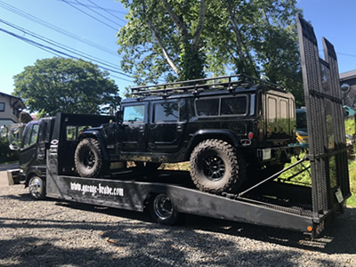アメ車搬送車ガレージブレイブ